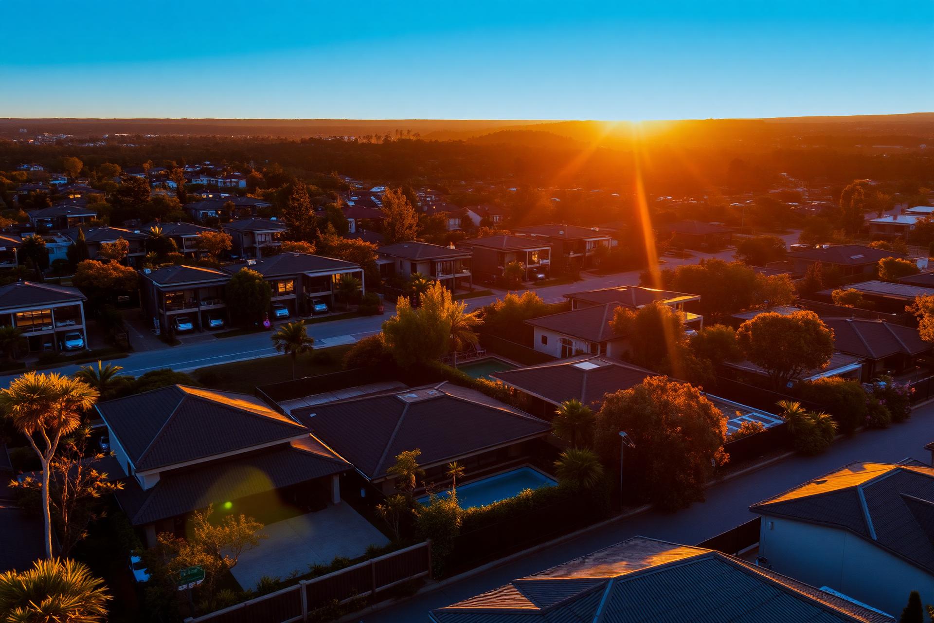 Premium Australian residential properties at golden hour